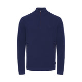 Sea Ranch Torin Honeycomb Half Zip Knit Blue