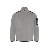 Sea Ranch Tuke Half Zip Sweats Grey Melange