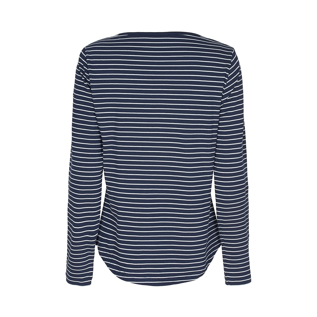 Sea Ranch Amelie Striped Long Sleeve Tee Long Sleeve Tee SR Navy/Pearl