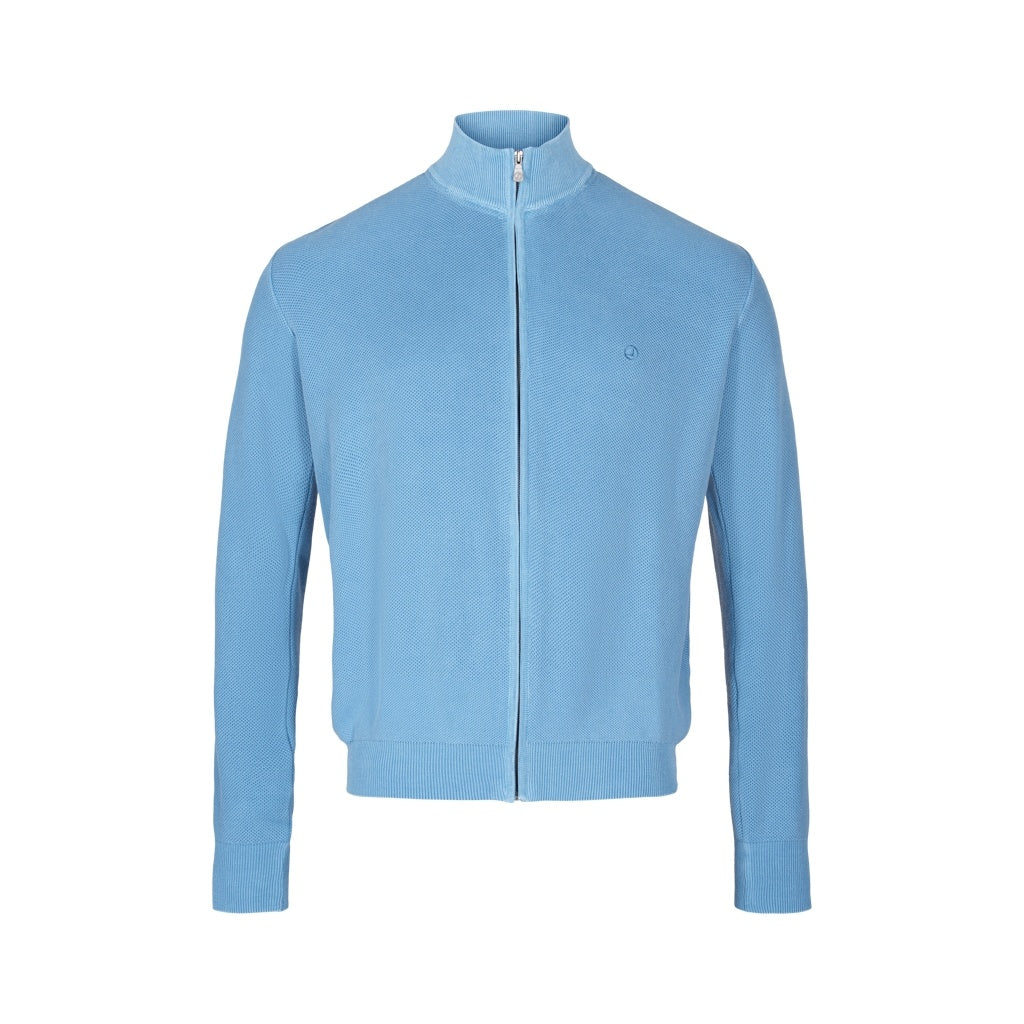 Sea Ranch Ansgar Long Sleeve Zip Knit Cardigan Knit Blue