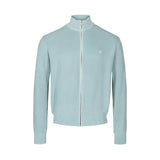 Ansgar Long Sleeve Zip Knit Cardigan - Green