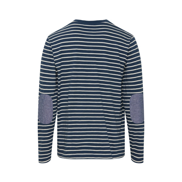 Sea Ranch Bernard T-shirt Long Sleeve Tee 4197 Insignia Blue / Ecru