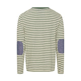 Sea Ranch Bernard T-shirt Long Sleeve Tee 5027 Ecru/Duck Green