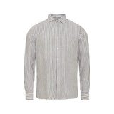 Sea Ranch Birger Striped Linen Shirt Shirts 1088 White / Sand