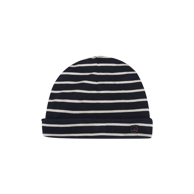 Breton Striped Beanie - SR Navy/Ecru