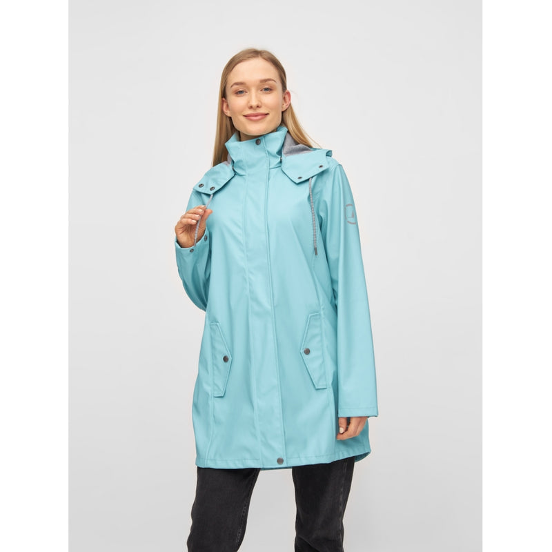 Brooke Solid Raincoat Aqua Blue
