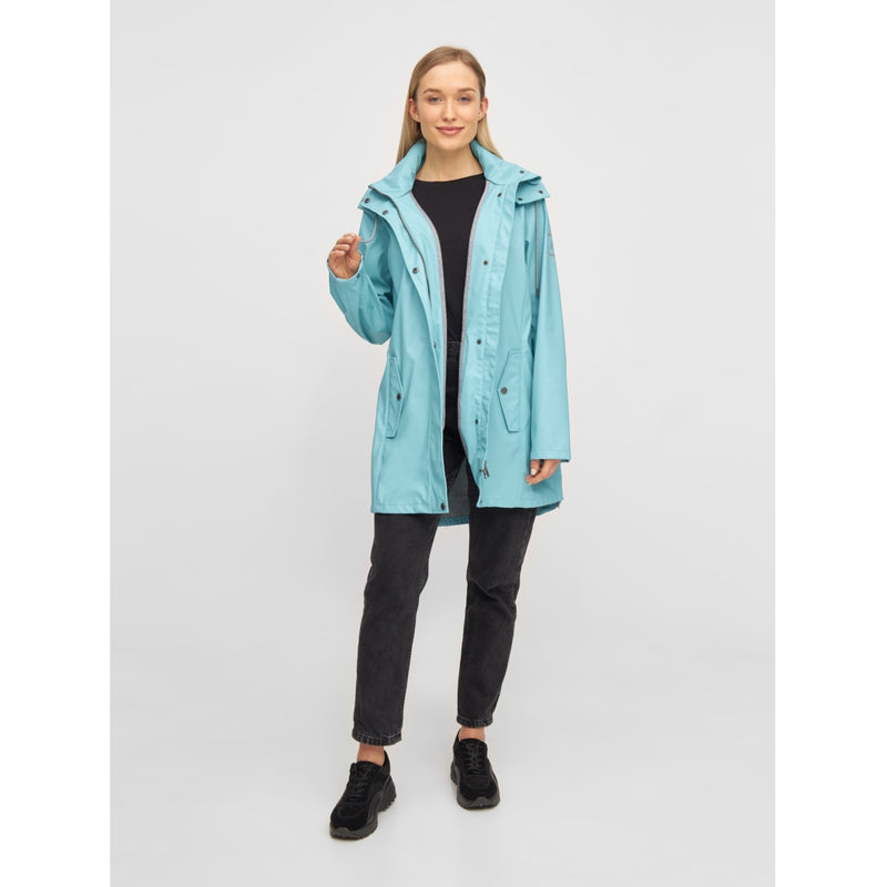 Sea Ranch Brooke Solid Raincoat Jackets and Coats Aqua Blue