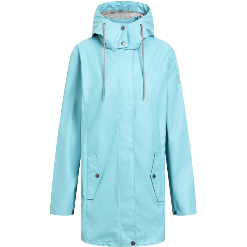 Sea Ranch Brooke Solid Raincoat Jackets and Coats Aqua Blue