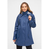 Sea Ranch Brooke Solid Raincoat Jackets and Coats Blue