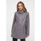 Sea Ranch Brooke Solid Raincoat Jackets and Coats Concrete