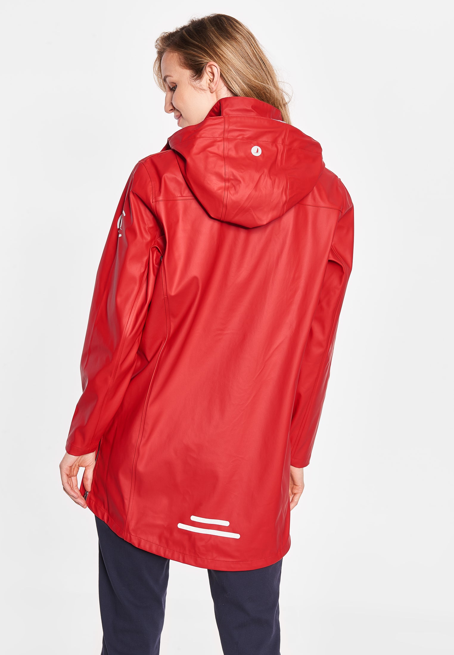 Sea Ranch Brooke Solid Raincoat Jackets and Coats SR Red