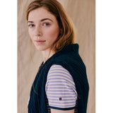 Redgreen Women Camilla T-shirt Short Sleeve Tee 183 Violet Stripe