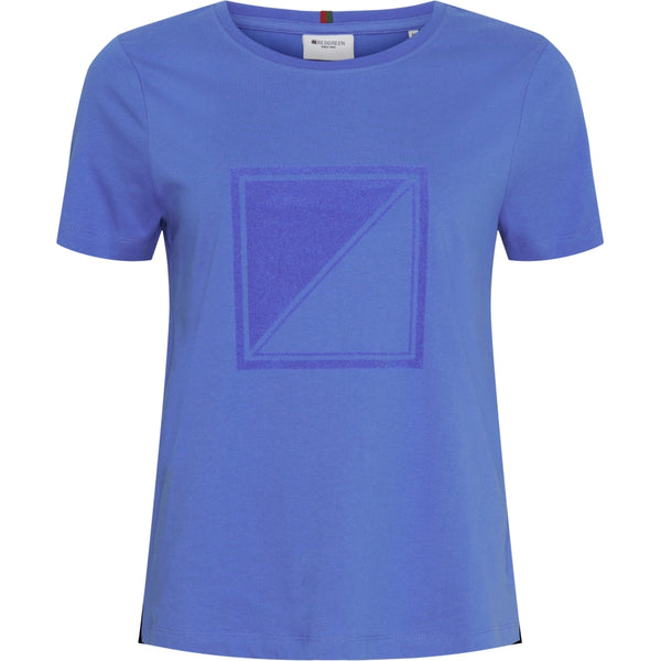 Redgreen Women Charley T-shirt Short Sleeve Tee 364 Mid Blue