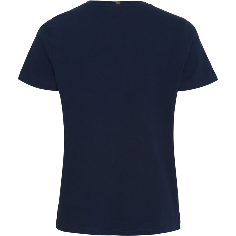 Redgreen Women Charley T-shirt Short Sleeve Tee 368 Navy