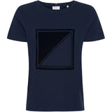 Redgreen Women Charley T-shirt Short Sleeve Tee 368 Navy