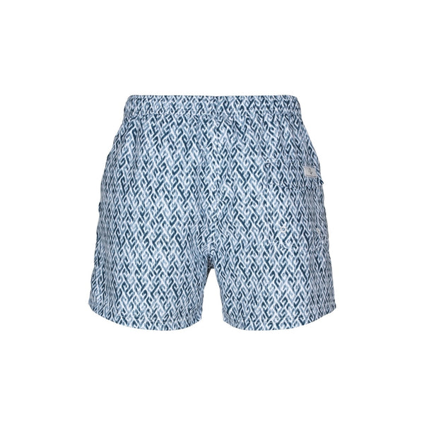 Sea Ranch Chico Printed Swim Shorts Swim Shorts Deep Ultramarine/White