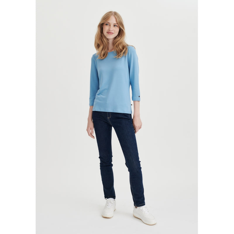 Redgreen Women Clarie 3/4 LS T-shirt Long Sleeve Tee 062 Light Blue