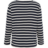 Redgreen Women Claudia T-shirt Long Sleeve Tee 168 Navy Stripe