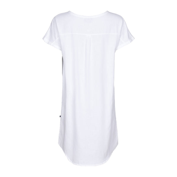 Sea Ranch Columbine Cotton Linen Tunic Dress Dresses / Shirts White