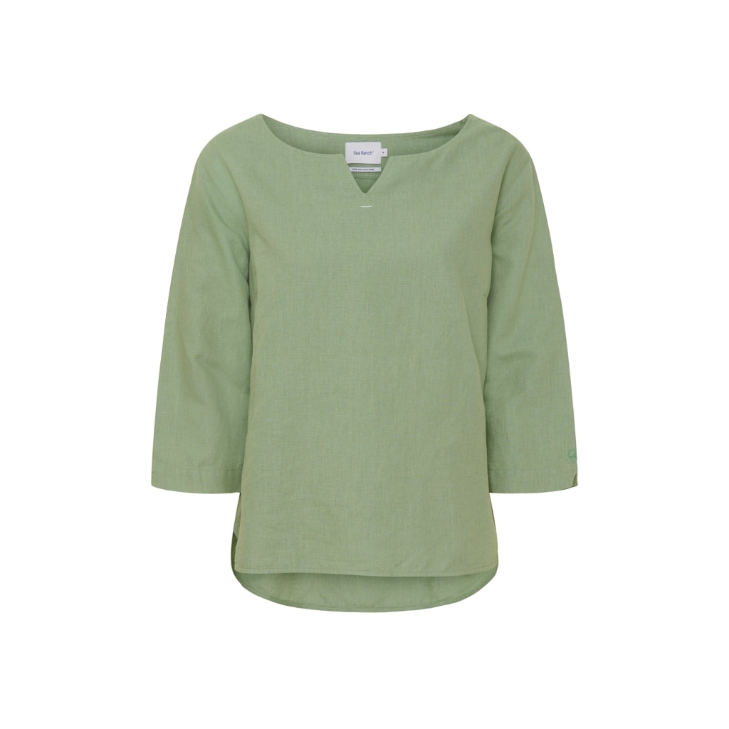 Sea Ranch Corrie 3/4 Sleeve Tee Long Sleeve Tee 5025 Hedge Green