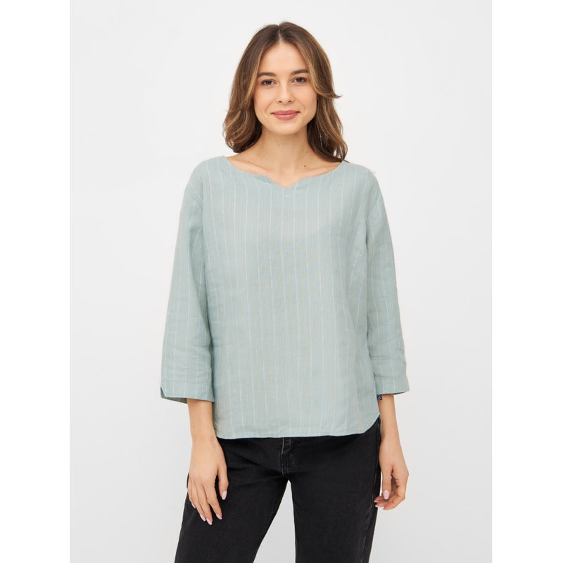 Sea Ranch Corrie Aqua Blue Blouse Aqua Blue