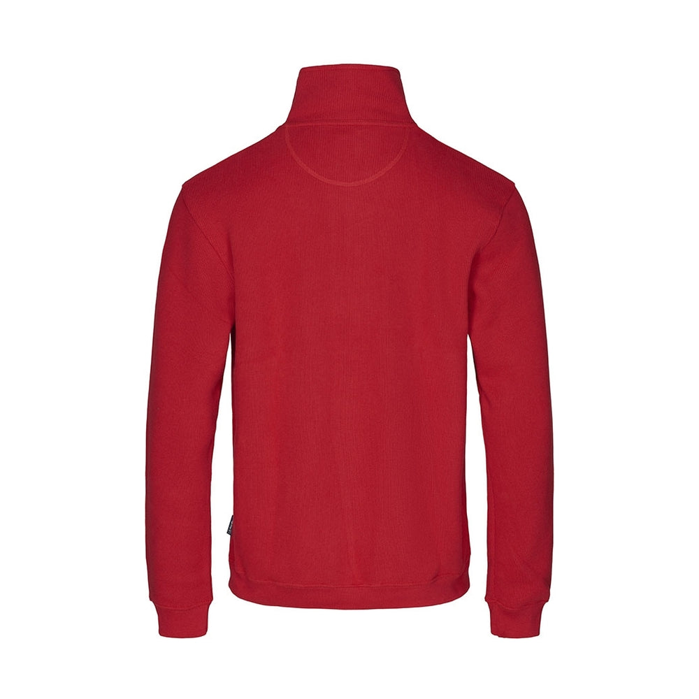 Cromwell 3XL 4XL Half Zip Sweater Strong Red