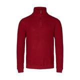 Cromwell Long Sleeve Half Zip Sweater - Dark Red