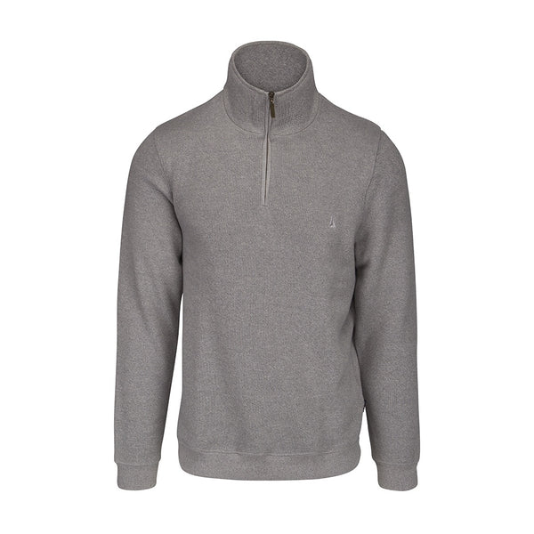 Sea Ranch Cromwell Long Sleeve Half Zip Sweater Sweats Grey Melange