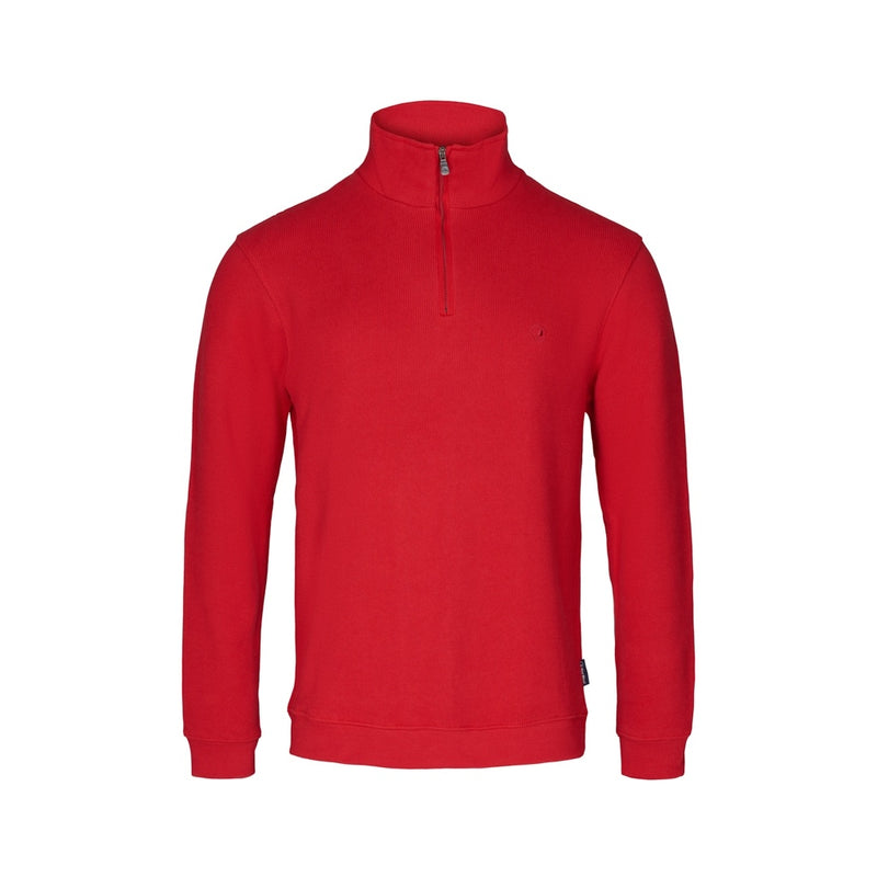 Sea Ranch Cromwell Long Sleeve Half Zip Sweater Sweats Strong Red