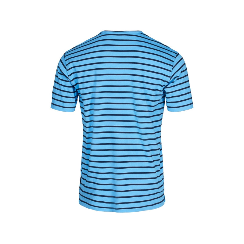 Sea Ranch Ebeltoft Striped Short Sleeve Tee Short Sleeve Tee Azure Blue/SR Navy