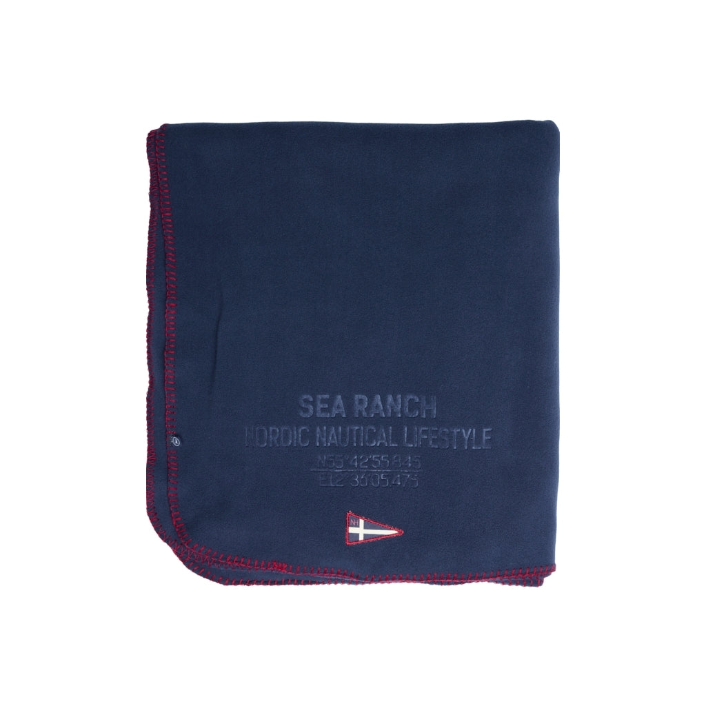 Sea Ranch Fleece Blanket Blanket SR Navy