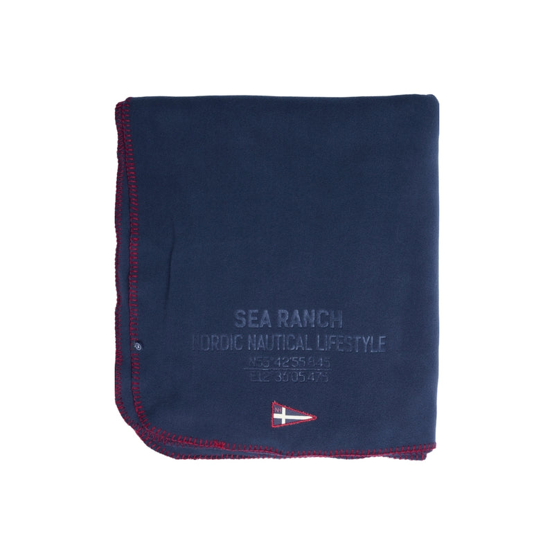 Sea Ranch Fleece Blanket Blanket SR Navy