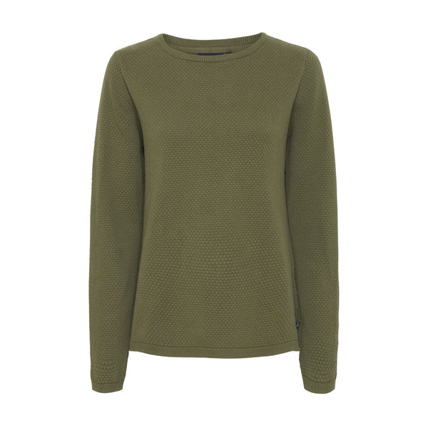 Sea Ranch Frida Bubble Knit Knit Army Grøn