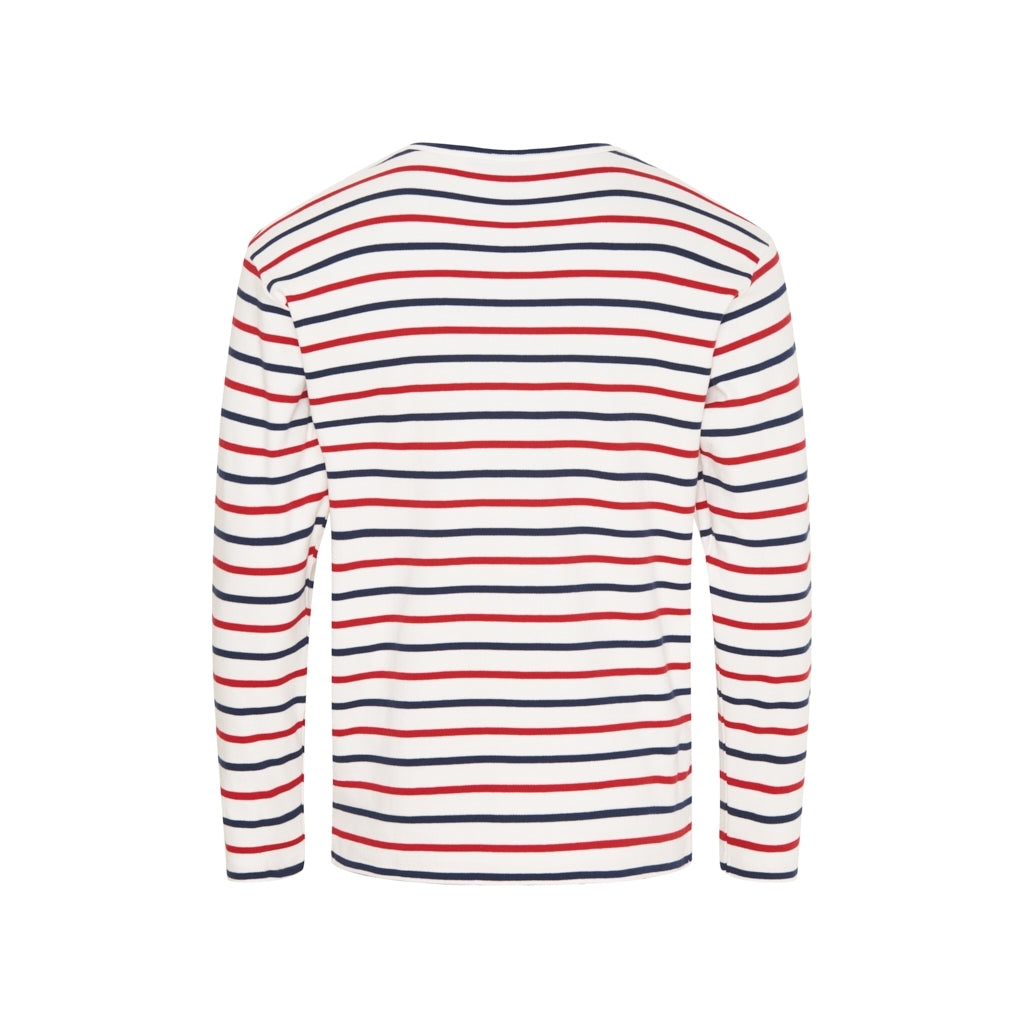 Sea Ranch Grenaa Striped Long Sleeve Tee Long Sleeve Tee Pearl/SR Navy/Red