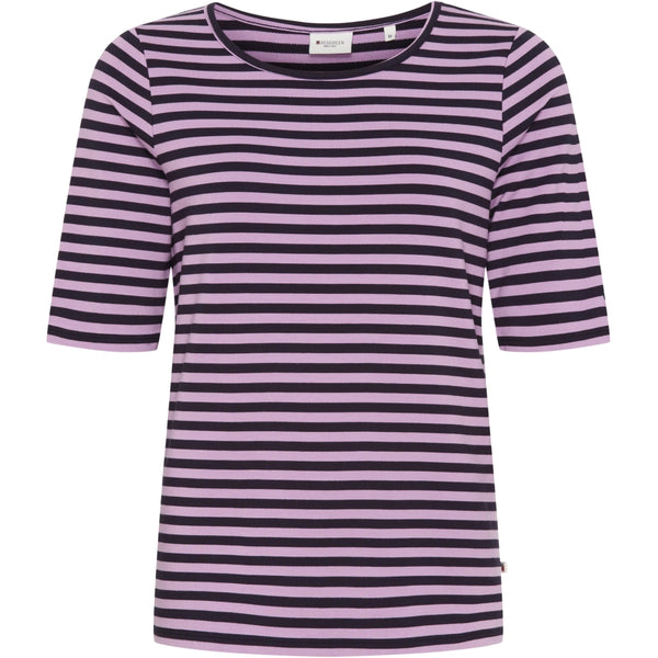 Redgreen Women Hedy kortærmet T-shirt Short Sleeve Tee 183 Violet Stripe