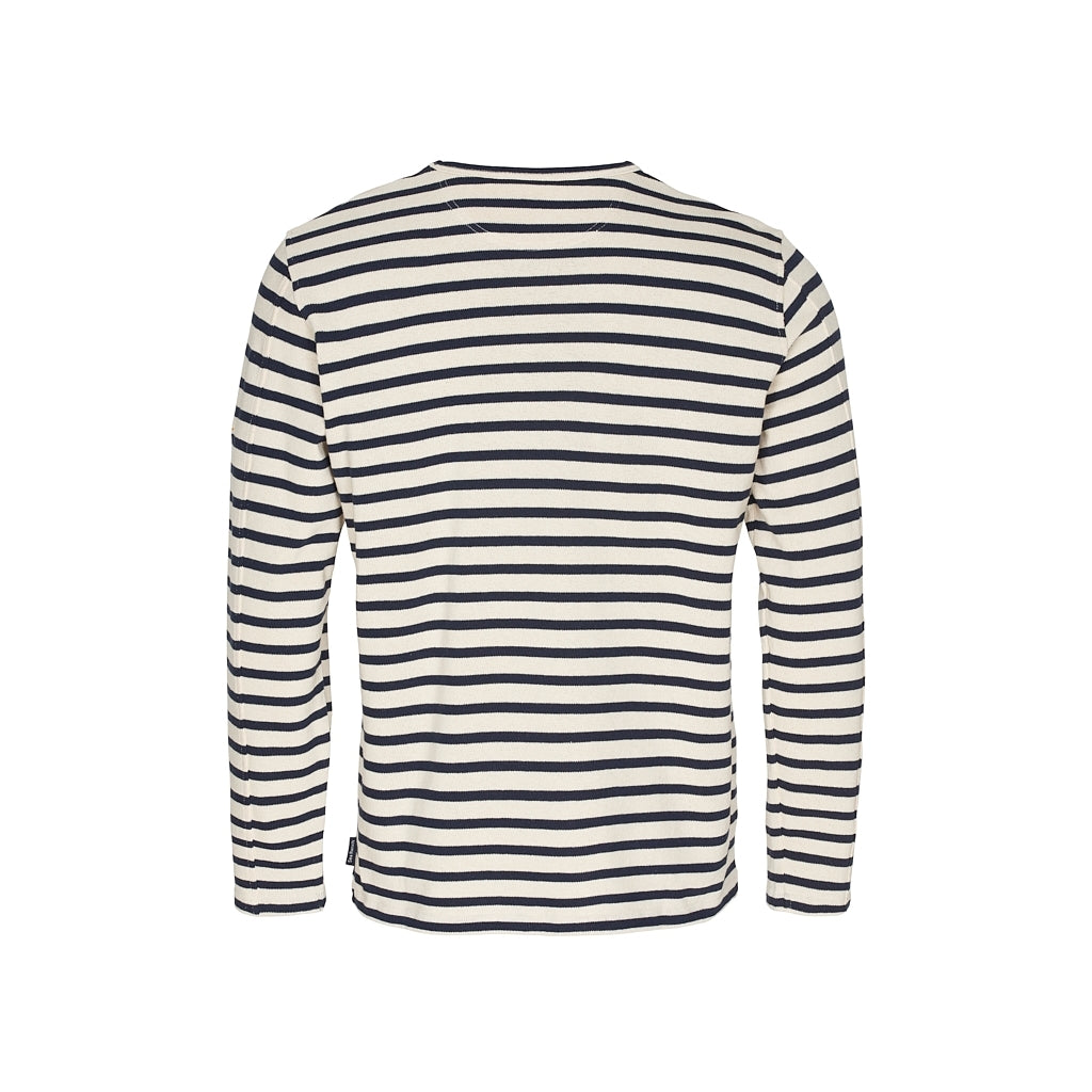 Sea Ranch Hugo Striped Long Sleeve Tee Long Sleeve Tee Ecru/SR Navy