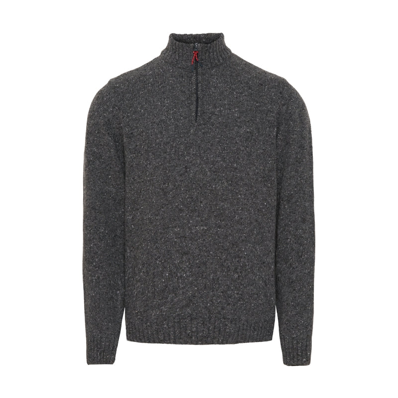 Sea Ranch Hurley Half Zip Knit Knit Graphite Melange