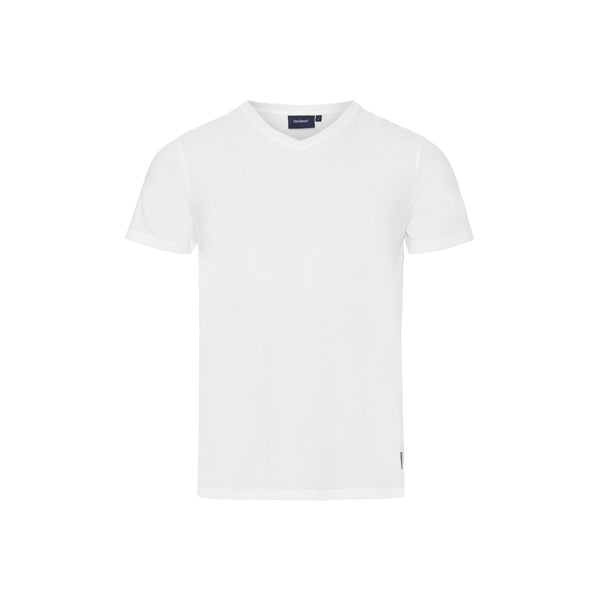 Sea Ranch Juan V-Neck Organic Cotton Tee Short Sleeve Tee Pearl