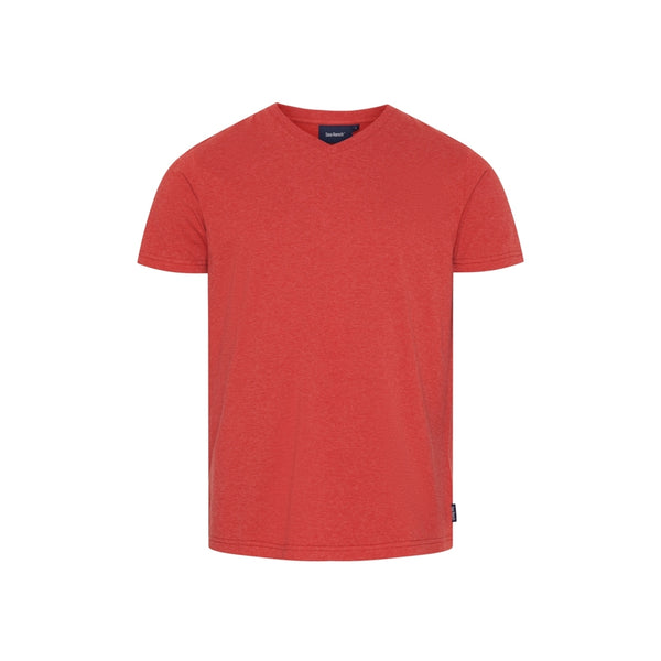 Sea Ranch Juan V-Neck Organic Cotton Tee Short Sleeve Tee SR Red