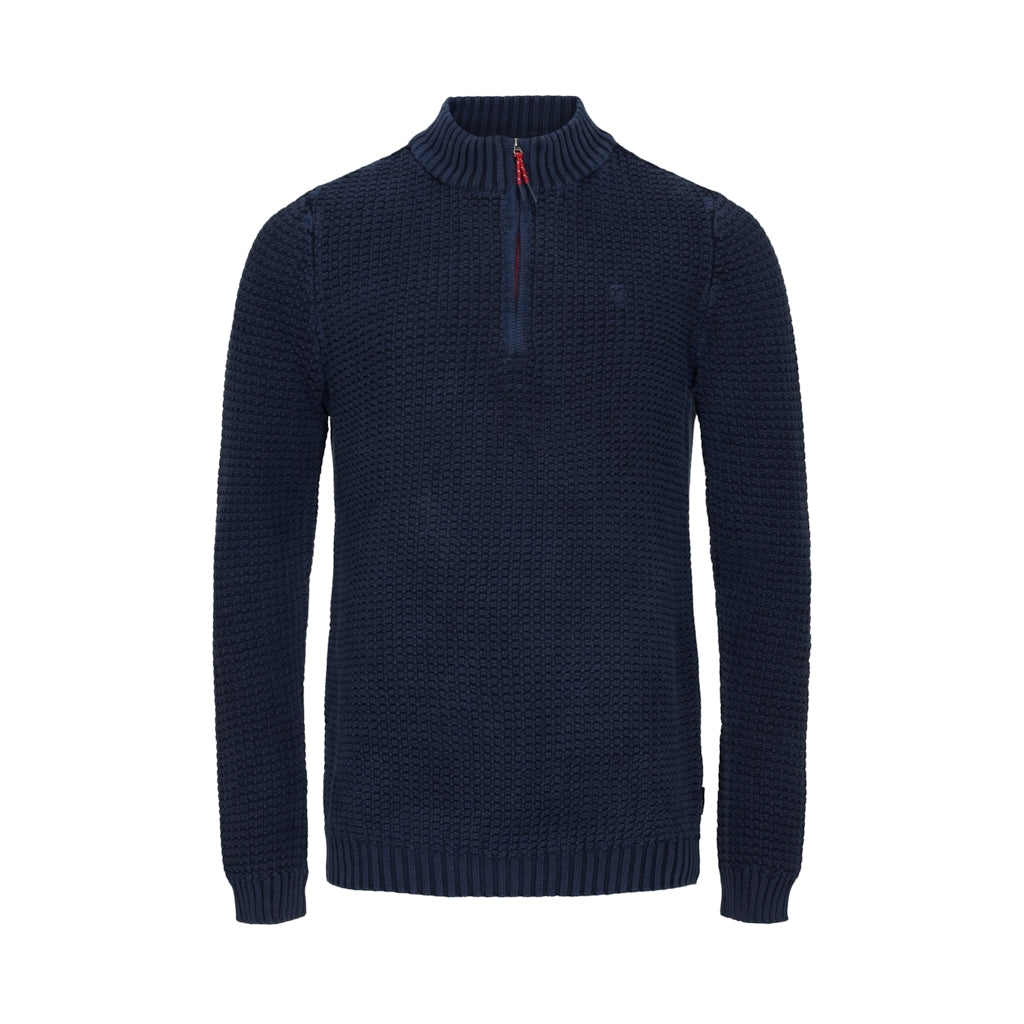 Sea Ranch Lance Knit Half Zip Knit Dark Navy