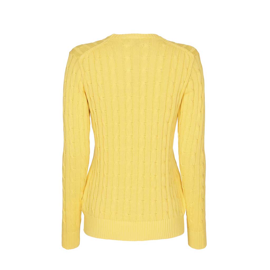 Leonora Long Sleeve Knit Sweater - Lemon