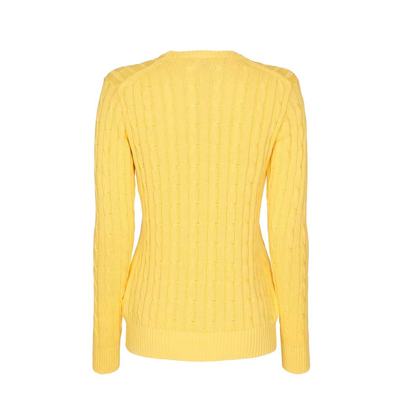 Leonora Long Sleeve Knit Sweater - Lemon