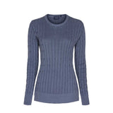 Leonora Long Sleeve Knit Sweater - SR Navy