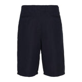 Eddy Cotton/Linen Mix Shorts - Dark Navy