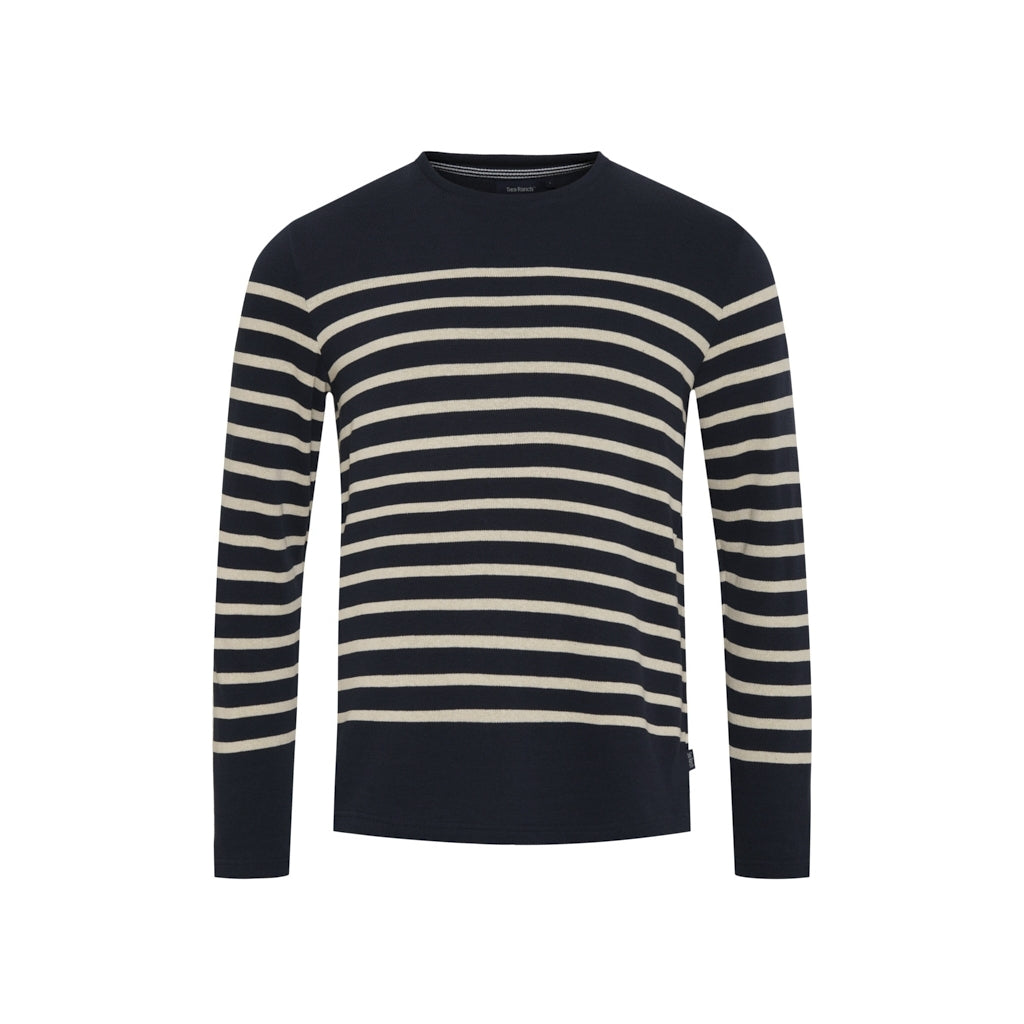 Sea Ranch Luka T-shirt Long Sleeve Tee SR Navy/Ecru
