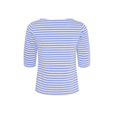 Sea Ranch Marina tee with UV protection Long Sleeve Tee 4210 Vista Blue/White