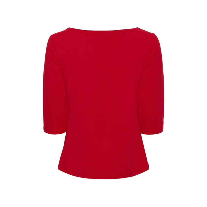 Sea Ranch Marina 3/4 length tee with UV protection Long Sleeve Tee True Red