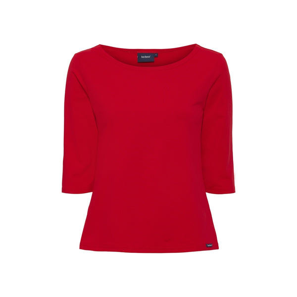 Sea Ranch Marina tee with UV protection Long Sleeve Tee True Red