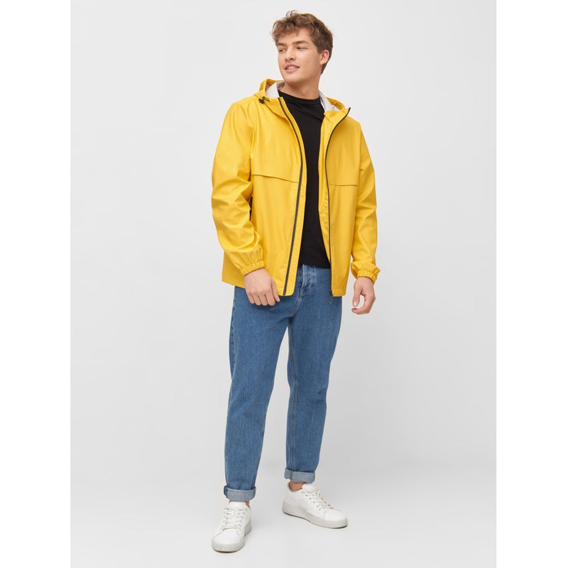 Men yellow hotsell rain coat