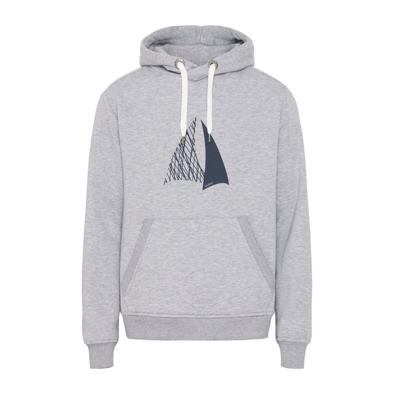 Sea Ranch Mik Hood Sweat Sweats Grey Melange